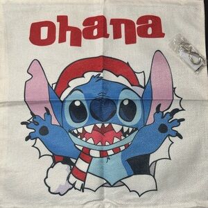 Lilo & Stitch Christmas Pillow Cover with lights